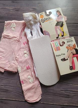 Детские колготки капронов 3-4, 5-6 лет, сетка 10-11 лет