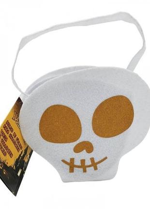 Сумка с фетра на helloween, череп.
