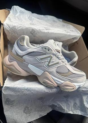 Кроссовки new balance 9060 grey khaki beige