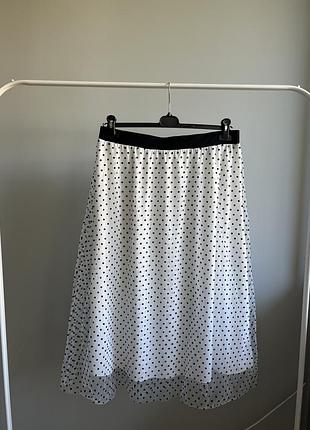 Спідниця міді в горошок