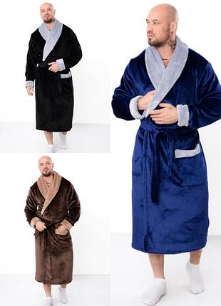 Класичний халат чоловічий махровий, теплий, классический мужской махровый халат, теплый