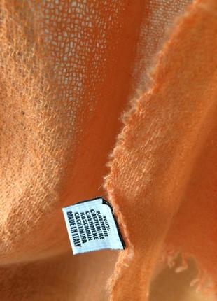 Шарф  кашемировый италия paloma оранжевый размеры 80 х 2243 фото
