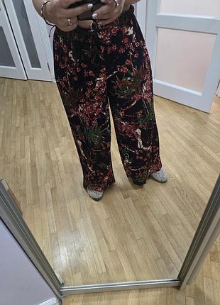 Штани широкі в плісіровку