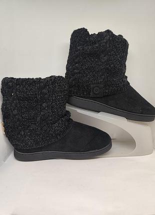Тапочки утепленные/ботинки женские muk luks laurel boots (wpl6134) с вязаным манжетом новые,оригинал.