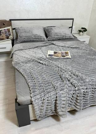 Постельное белье шарпей с простыней на резинке, евро