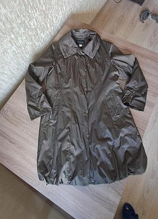 Удлиненная куртка ветровка плащ дождевик