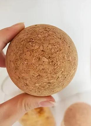 Натуральний корковий масажний мʼяч