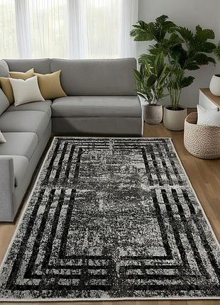 Ковер серый 1.5 х 3.0 м espresso l.gray / d.gray 08559a