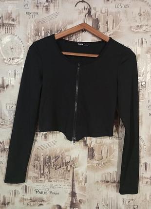 Женский кроп топ на замке