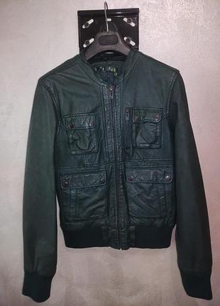 Куртка женская, демисезонная, натуральная кожа maze