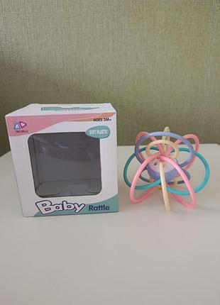 Игрушка - погремушка lindo разноцветные дуги, от 6 месяцев