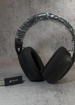 Беспроводные игровые bluetooth наушники attack shark l80 геймерская гарнитура с микрофоном black