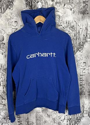 Синя худі carhartt з логотипом розмір м