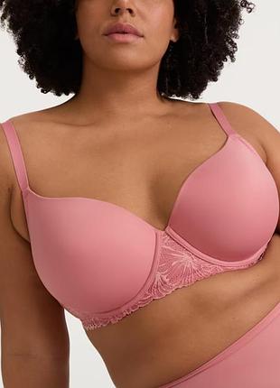 75e 75f гладкий формованный бюстгальтер с полной чашкой и кружевным поясом