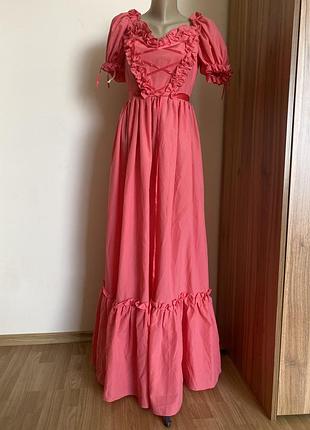 Довга сукня 70-х років англія