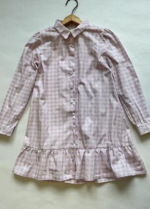 Бавовняна сукня сорочки на дівчинку розмір 134