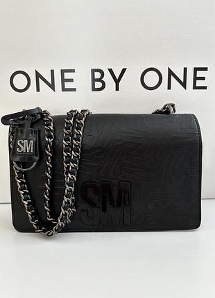 Сумка чорна на ланцюжку steve madden