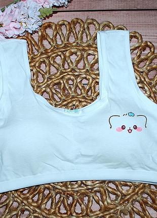 Подростковый топ поролоновая вставка широкая бретель