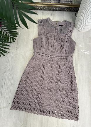 Сукня з вишивкою мережива бренд new look. premium, розмір м/л