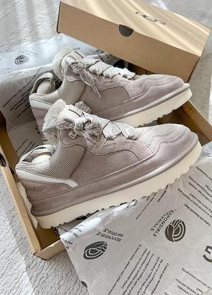 Ugg lowmel sneaker grey замшевые угги серые
