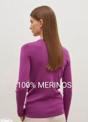 Светр  італії  бренду  chiara  bini  100% шерсть merinos   uk  6 - 8.    eur  34 -36