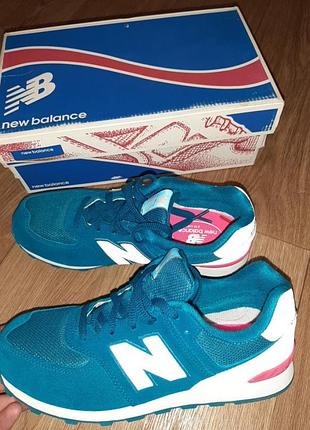 Кроссовки new balance 574 оригинал, big kids 7 us 6,5, 39 евро, стелька 25,3 см