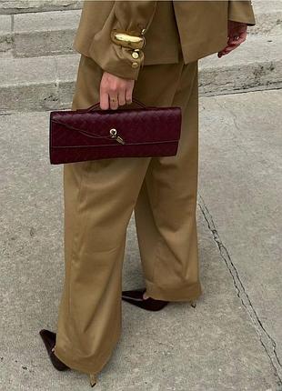 Бордовый клатч люкс 1:1