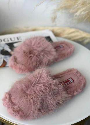 ⭐⭐⭐⭐⭐ 
домашние тапули с мехом kt1019/3 (розовые)