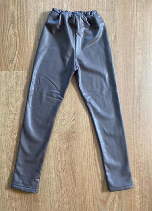 Лосины из эко кожи для девочки