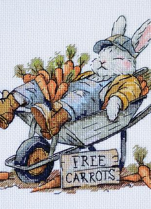 Набор для вышивки крестом "морковая задарма"