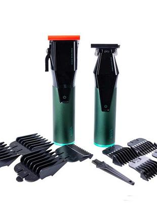Набір для стрижки машинка і тример vgr v-677 з насадками