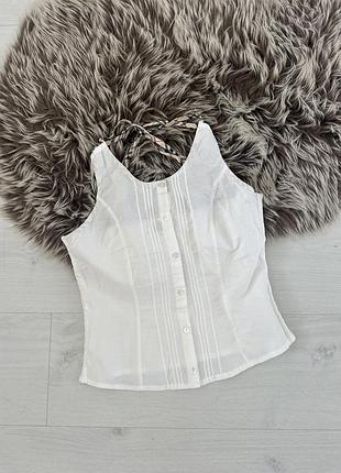 Трендова топ-майка burberry на резинці 100% котон оригінал