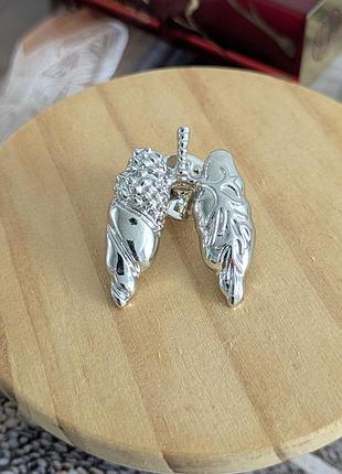 Металлический пен для пультунола брошка для врача легкие серебристый значок