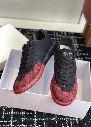 👕maison margiela ‘replica ‘ black red paint