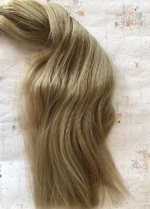 Хвіст на резинці шиньйон афрохвіст афрорезинка канекалон/ хвост на резинке заколке длинный русый канекалон