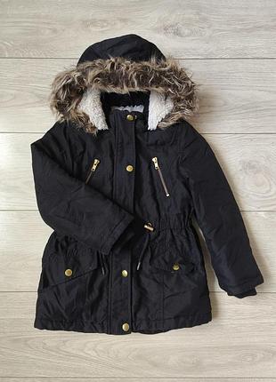 Демисезонная куртка парка девочке 5-6 лет.