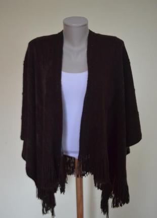 Очень красивое теплое мягкое пончо 3