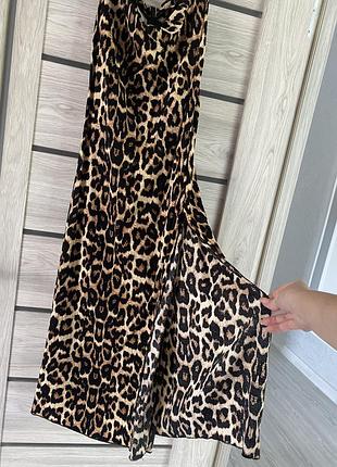 Сукня максі леопардова