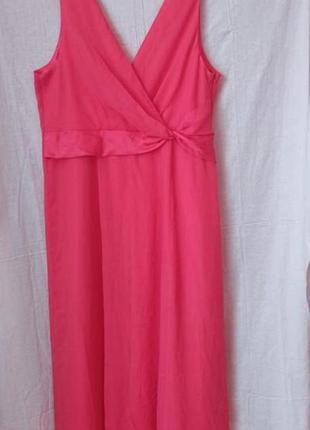 Платье вечернее шелковое длинная wallis роз. 54