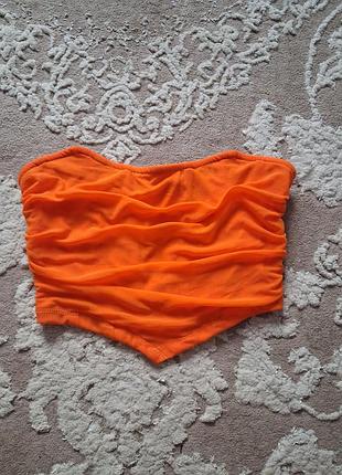 Топ со вставленным корсетом