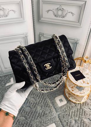 Сумка черная кожаная