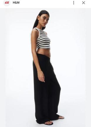 Стильні лляні штани бренду h&m розмір м