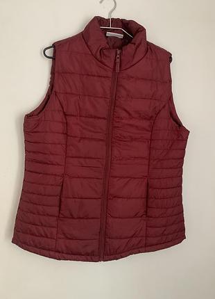 Жилет стеганый  бордовый германия janina p.42/l-xl