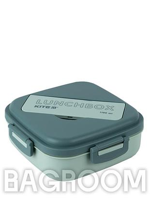 Ланчбокс з розділювачем kite k23-186-1, 1100 мл, зелений