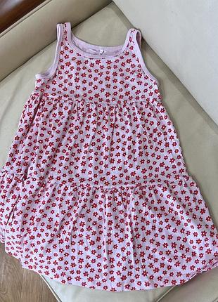 Мила сукня в квітковий принт 9 років ріст 134 від name it стан нова без бірки дов 67.5, шир 34.5