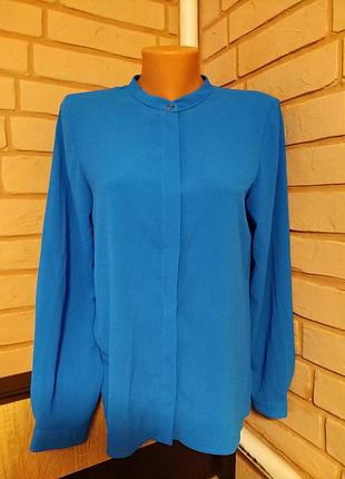 Модная,брендовая,голубая рубашка 44-46 р