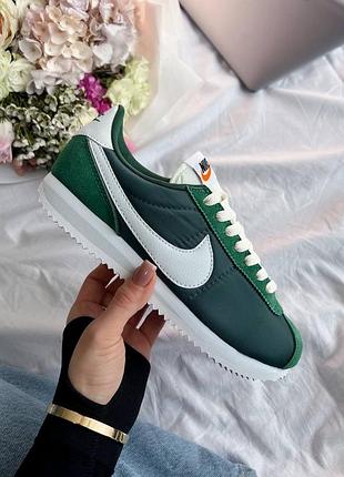 Кросівки nike cortez green white