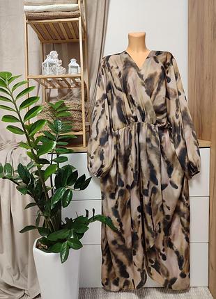 Стильное сатиновое платье макси!