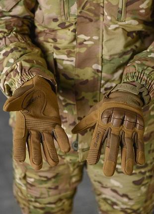 Зимові рукавички mechanix energy із захисними накладками койот вт7557(21 - 00)