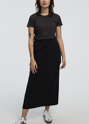 Hebbeding, дизайнерська трикотажна спідниця максі, бавовна 100%, oska, rundholz